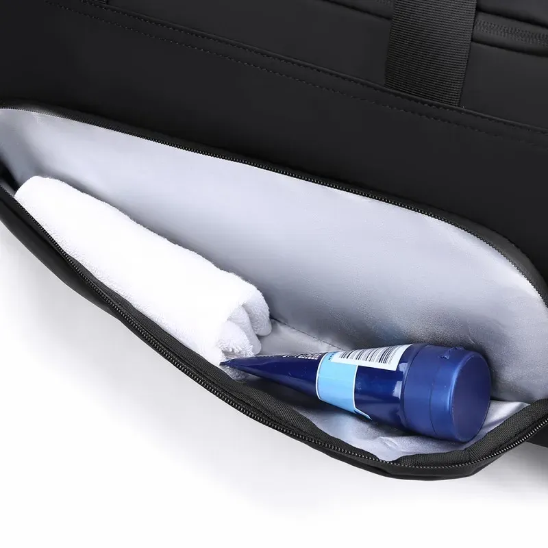 Large Capacity Sports Gym Bag Duffel - PU Leather Travel Handbag with Shoe Storage, Perfect for Vacation & Fitness showcase 7