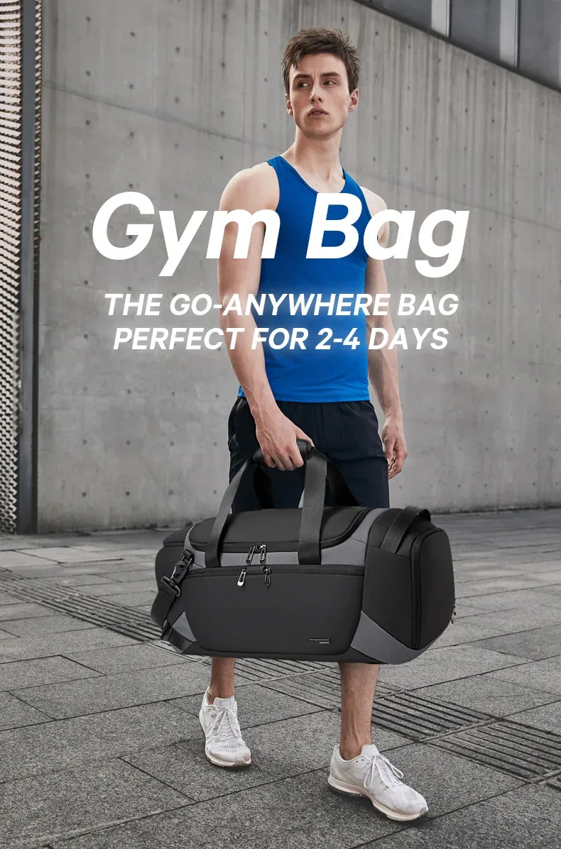 BANGE Waterproof Sports Duffel Bag 21 Inch with Shoe Compartment, Wet/Dry Pocket - Ideal Travel & Gym Bag for Men showcase 1