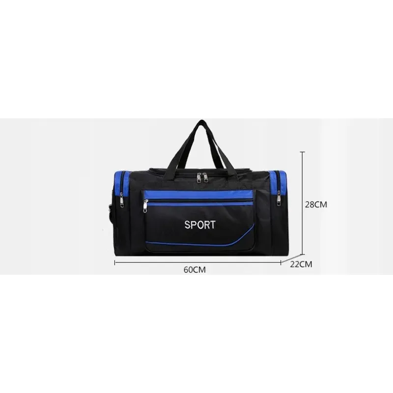 Large Capacity Travel Duffel Bag for Men - Waterproof Nylon Weekender Gym Sport Holdall with Pouch, 60x22x28cm Overnight Luggage thumbnail 6