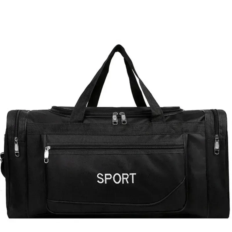 Large Capacity Travel Duffel Bag for Men - Waterproof Nylon Weekender Gym Sport Holdall with Pouch, 60x22x28cm Overnight Luggage thumbnail 3