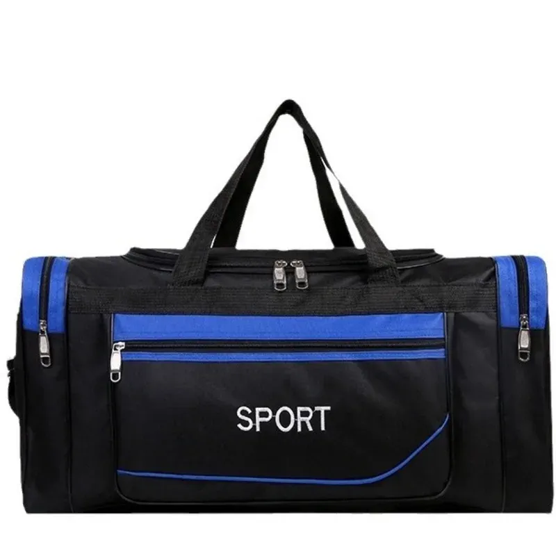Large Capacity Travel Duffel Bag for Men - Waterproof Nylon Weekender Gym Sport Holdall with Pouch, 60x22x28cm Overnight Luggage thumbnail 5