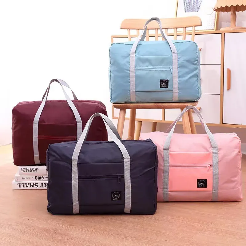 HOMEFISH Foldable Travel Duffel Bag - Lightweight Large Capacity Carry-On for Women, Perfect for Sports, Weekend Trips, and Overnight Stays thumbnail 2