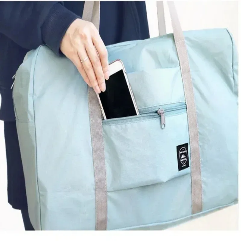 Foldable Travel Duffel Bag for Women & Girls - Lightweight Large Capacity Carry-On Sports Weekend Overnight Trip Bag thumbnail 5