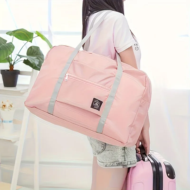 Foldable Travel Duffel Bag for Women & Girls - Lightweight Large Capacity Carry-On Sports Weekend Overnight Trip Bag thumbnail 6