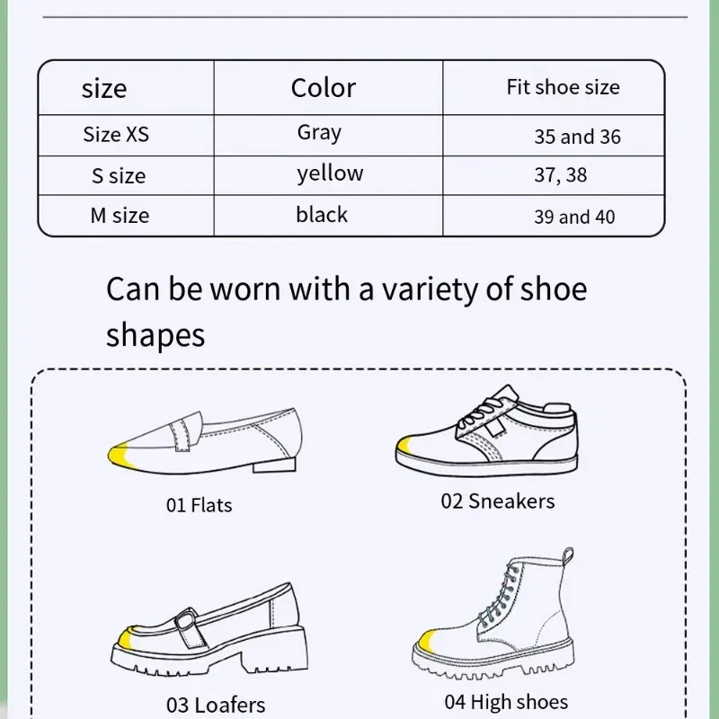 Women's Anti-Slip Forefoot Inserts - Adjustable Shoe Size Toe Pads for High Heels, Pain Relief Cushion Protector, Comfortable PU Foam thumbnail 6