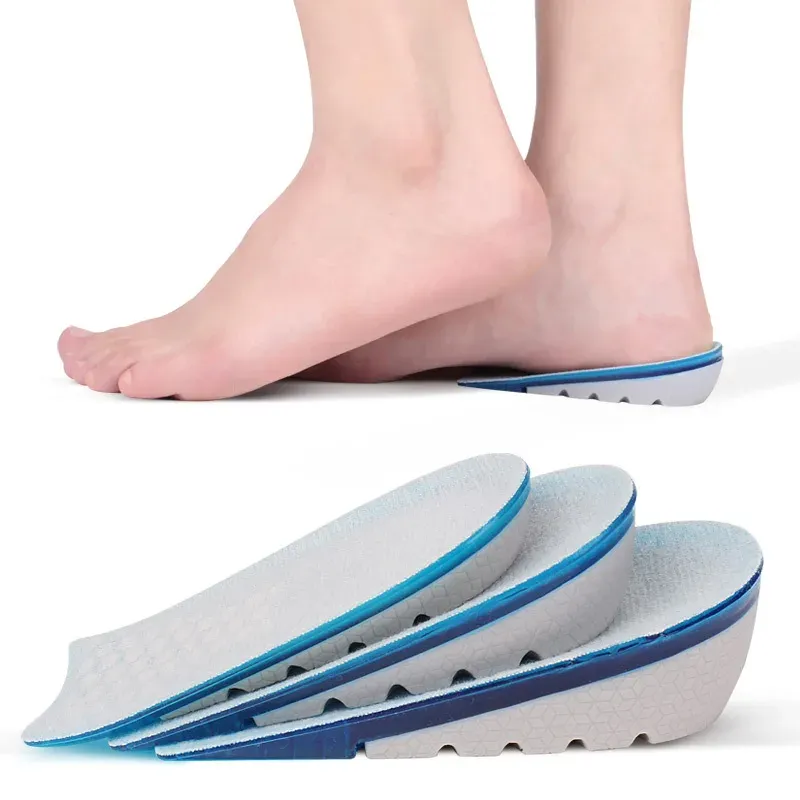 Height Increase Insoles for Men & Women - TPE Silicone Gel Invisible Heel Lifts (1-3cm) for Sports & Casual Shoes, Comfortable & Shock Absorbing thumbnail 3