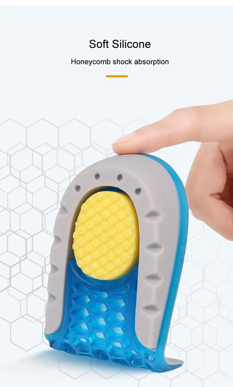 Height Increase Insoles for Men & Women - TPE Silicone Gel Invisible Heel Lifts (1-3cm) for Sports & Casual Shoes, Comfortable & Shock Absorbing showcase 4