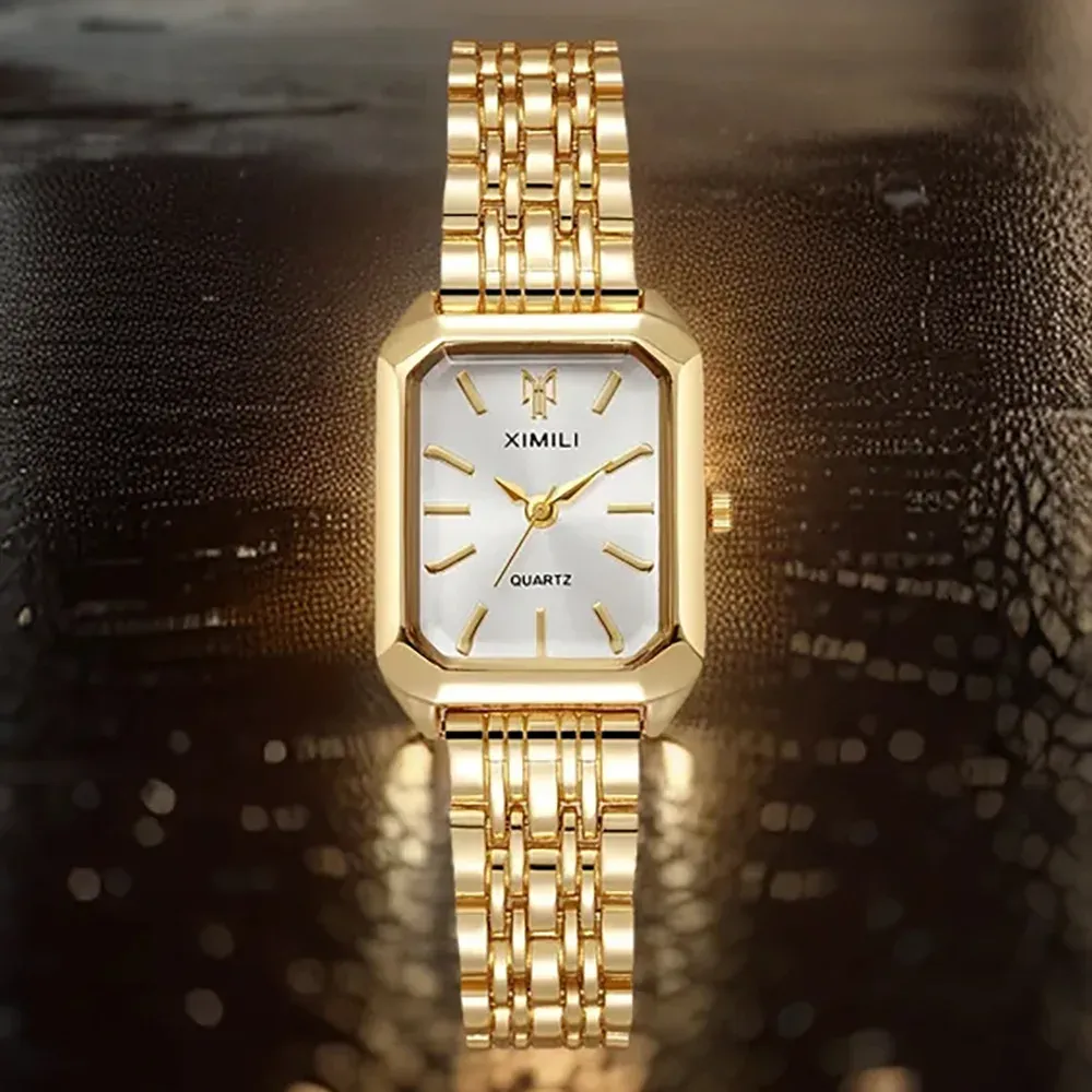 Luxury Stainless Steel Women's Quartz Watch - Elegant Business Casual Fashion Wristwatch for Students & Professionals, 30M Water Resistant showcase 1