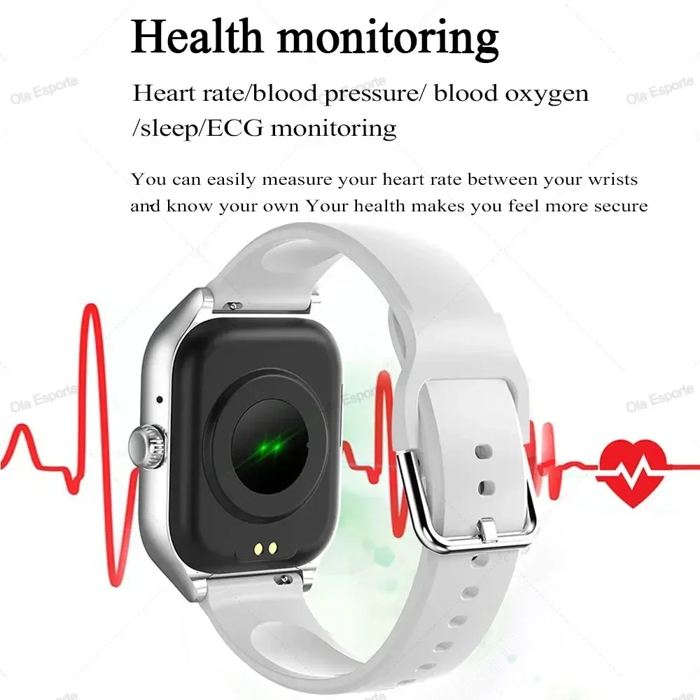 1.83" HD Smart Watch for Android & iOS - Bluetooth Call, Fitness Tracker, Heart Rate, Blood Pressure Monitor, Music Control - Stylish Alloy Case for Men & Women thumbnail 3