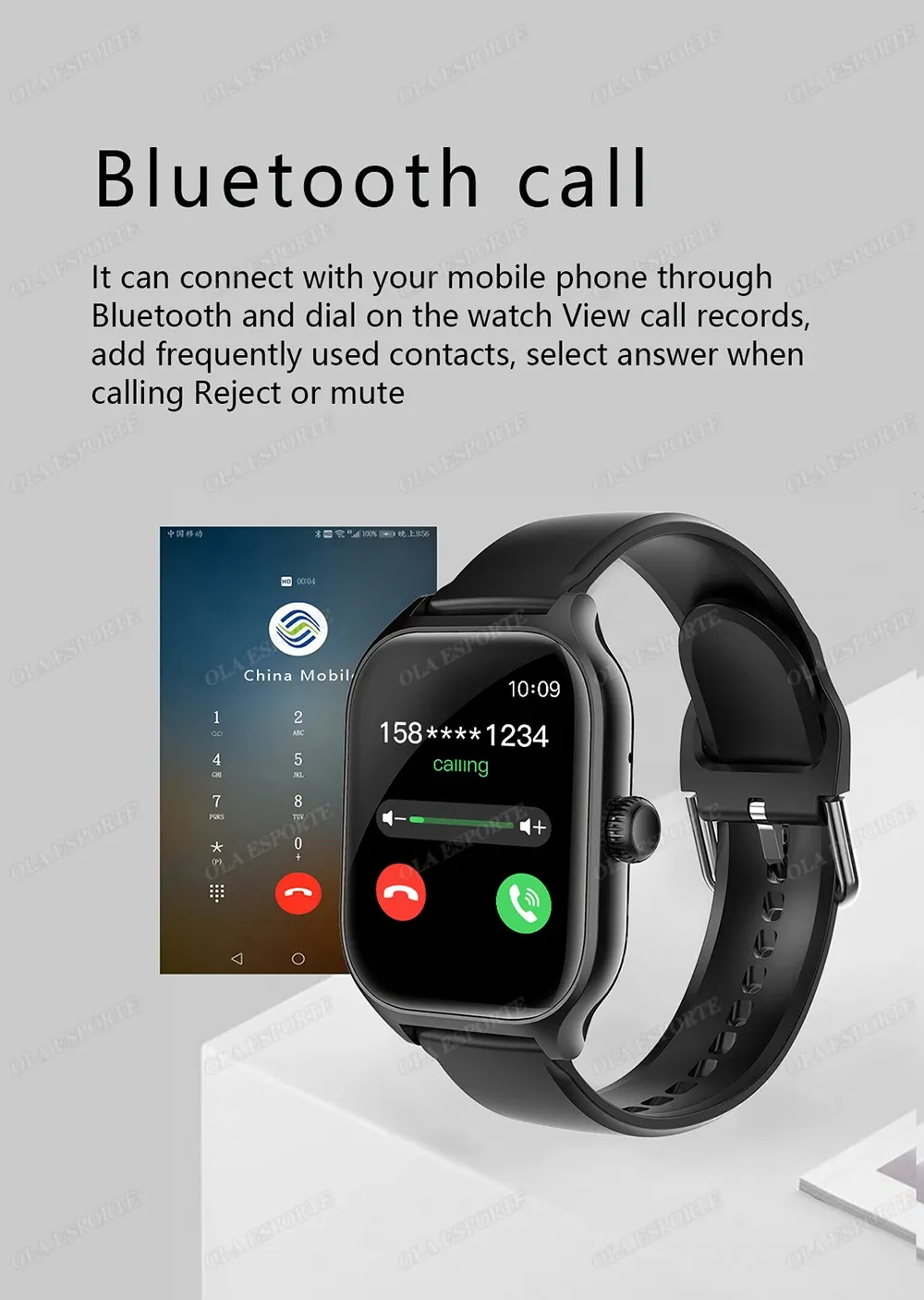 1.83" HD Smart Watch for Android & iOS - Bluetooth Call, Fitness Tracker, Heart Rate, Blood Pressure Monitor, Music Control - Stylish Alloy Case for Men & Women showcase 3