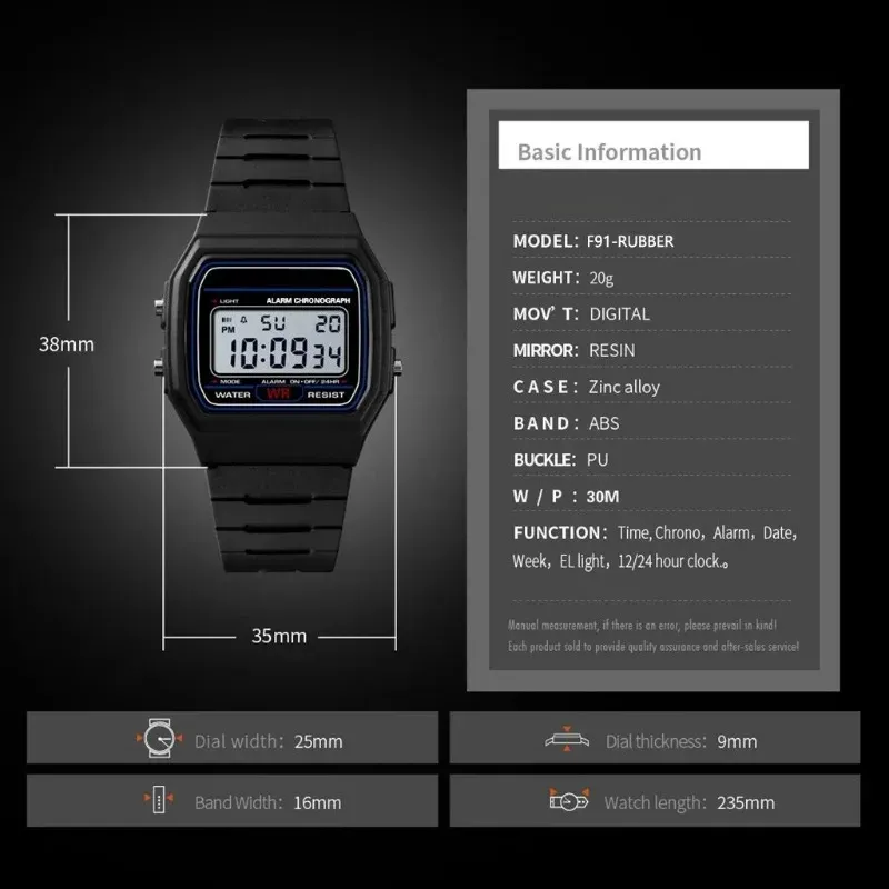 Luxury Men's Analog Digital Military Sport Watch - Waterproof LED Wristwatch with Bracelet, Alarm, and Silicone Strap for Kids & Women thumbnail 3