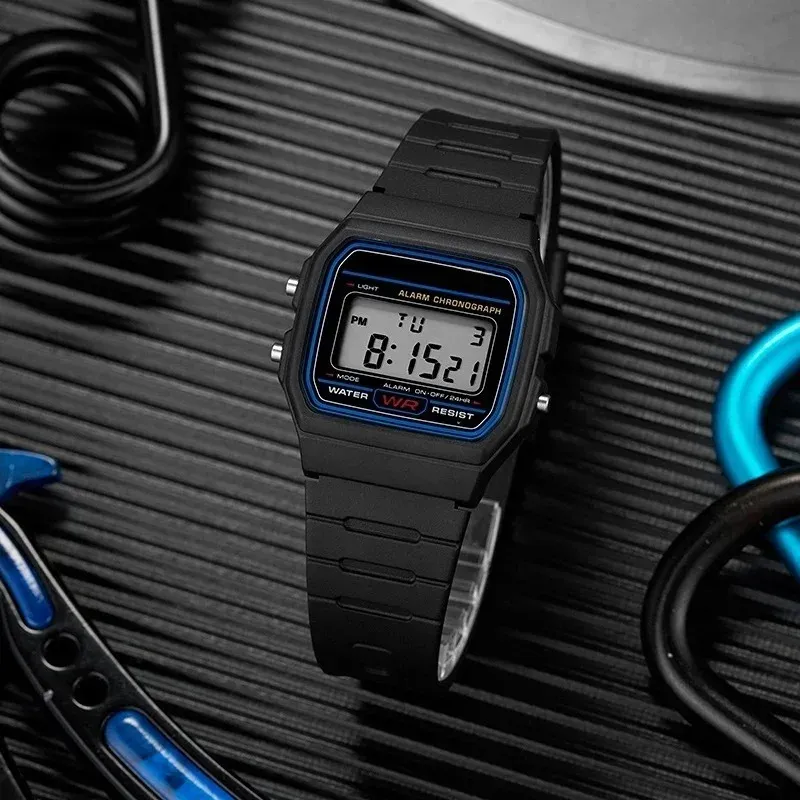 Luxury Men's Analog Digital Military Sport Watch - Waterproof LED Wristwatch with Bracelet, Alarm, and Silicone Strap for Kids & Women showcase 5
