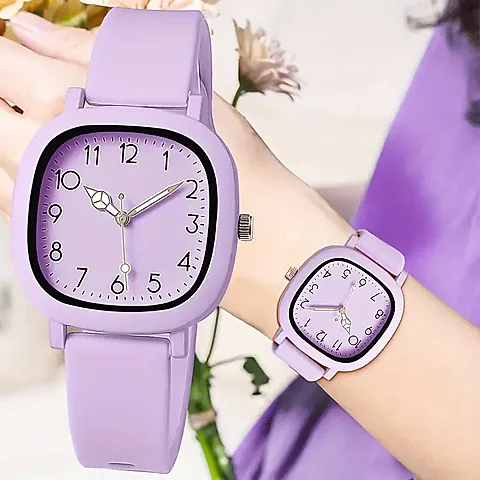 Fashionable Women's Quartz Watch with Casual Silicone Band - Stylish Ladies Wristwatch for Girls, CE Certified, Water Resistant