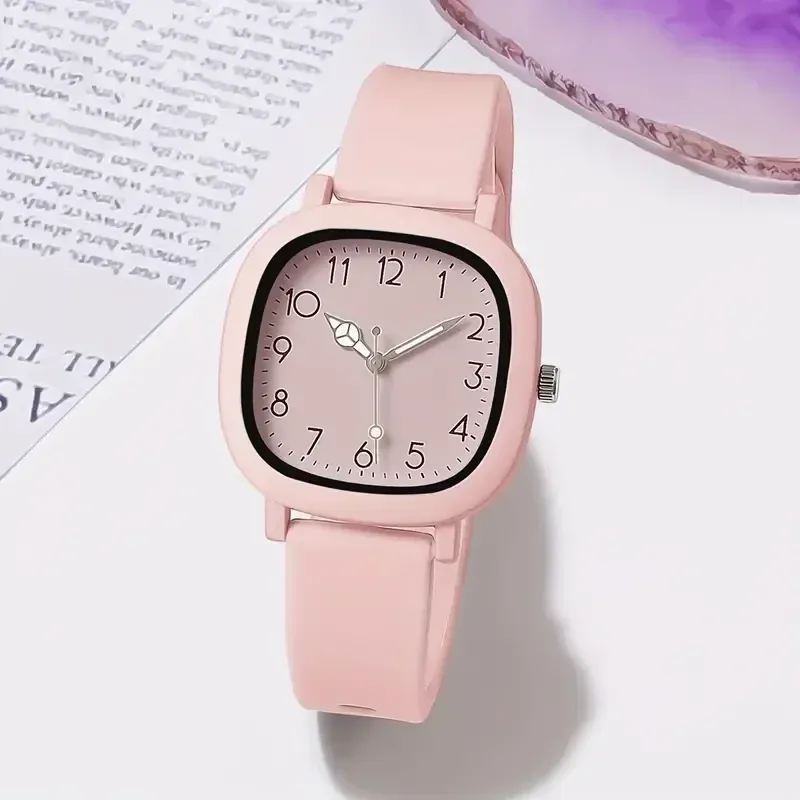 Fashionable Women's Quartz Watch with Casual Silicone Band - Stylish Ladies Wristwatch for Girls, CE Certified, Water Resistant showcase 13