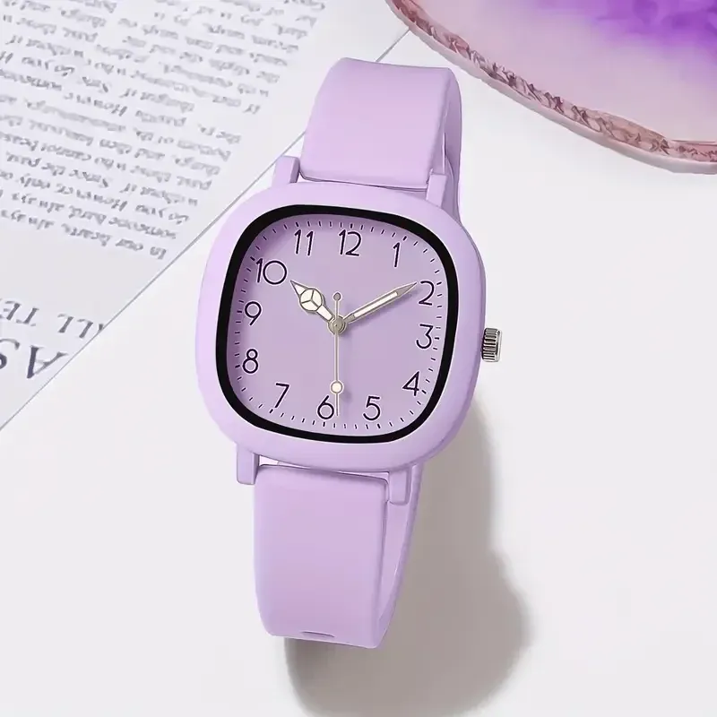 Fashionable Women's Quartz Watch with Casual Silicone Band - Stylish Ladies Wristwatch for Girls, CE Certified, Water Resistant showcase 14