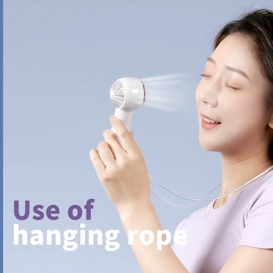 2025 New Ultralight 60G Mini Portable Handheld Fan, Rechargeable Air Cooler for Travel & Shopping, Pocket-Sized Cooling Device showcase 8