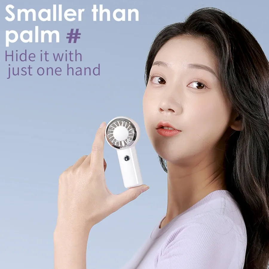 2025 New Ultralight 60G Mini Portable Handheld Fan, Rechargeable Air Cooler for Travel & Shopping, Pocket-Sized Cooling Device showcase 10