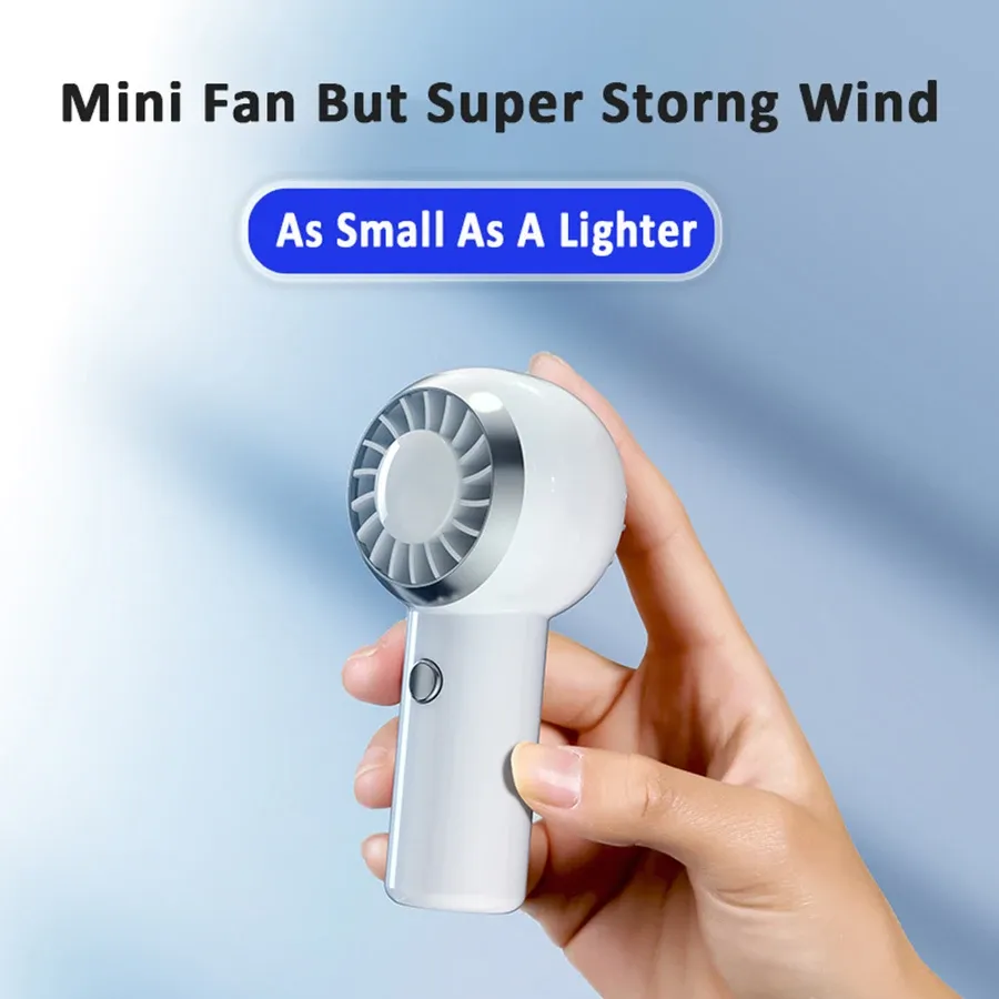 2025 New Ultralight 60G Mini Portable Handheld Fan, Rechargeable Air Cooler for Travel & Shopping, Pocket-Sized Cooling Device showcase 2