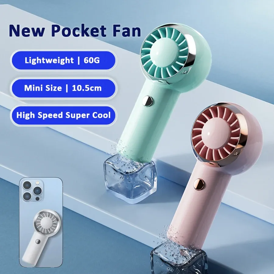 2025 New Ultralight 60G Mini Portable Handheld Fan, Rechargeable Air Cooler for Travel & Shopping, Pocket-Sized Cooling Device showcase 1