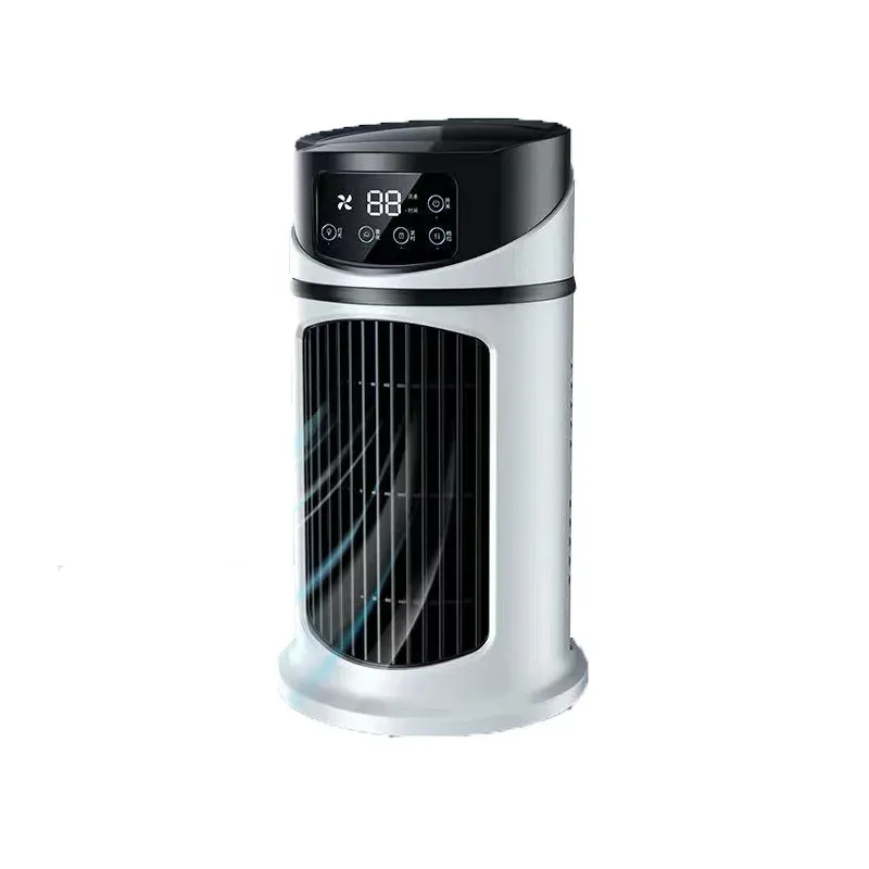 Portable USB Mini Air Conditioner Fan Cooler Humidifier - Compact Desktop Cooling for Home & Office thumbnail 6