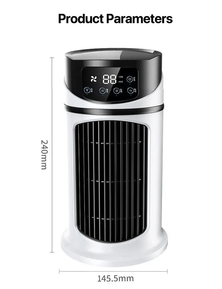 Portable USB Mini Air Conditioner Fan Cooler Humidifier - Compact Desktop Cooling for Home & Office showcase 13