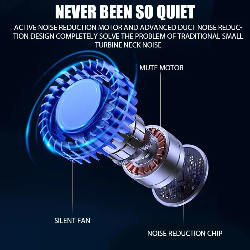 Portable Bladeless Neck Fan with Digital Display, USB Rechargeable Mini Air Cooler, Hands-Free Personal Fan for Outdoor Travel showcase 11