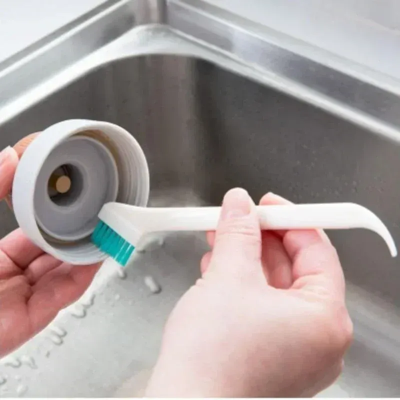 2pcs Cleaning Brush Set with Long Handle for Narrow Gaps - Ideal for Baby Bottles, Kitchen Sinks, and Household Cleaning - Durable ABS & Nylon Bristles thumbnail 4