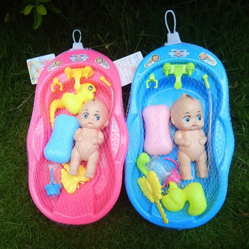 Realistic Baby Doll Bath Toy Set with Bathtub, Shower, Accessories, Soap, Duck, Bottle - Pretend Play for Kids showcase 3