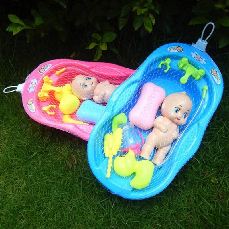Realistic Baby Doll Bath Toy Set with Bathtub, Shower, Accessories, Soap, Duck, Bottle - Pretend Play for Kids showcase 4