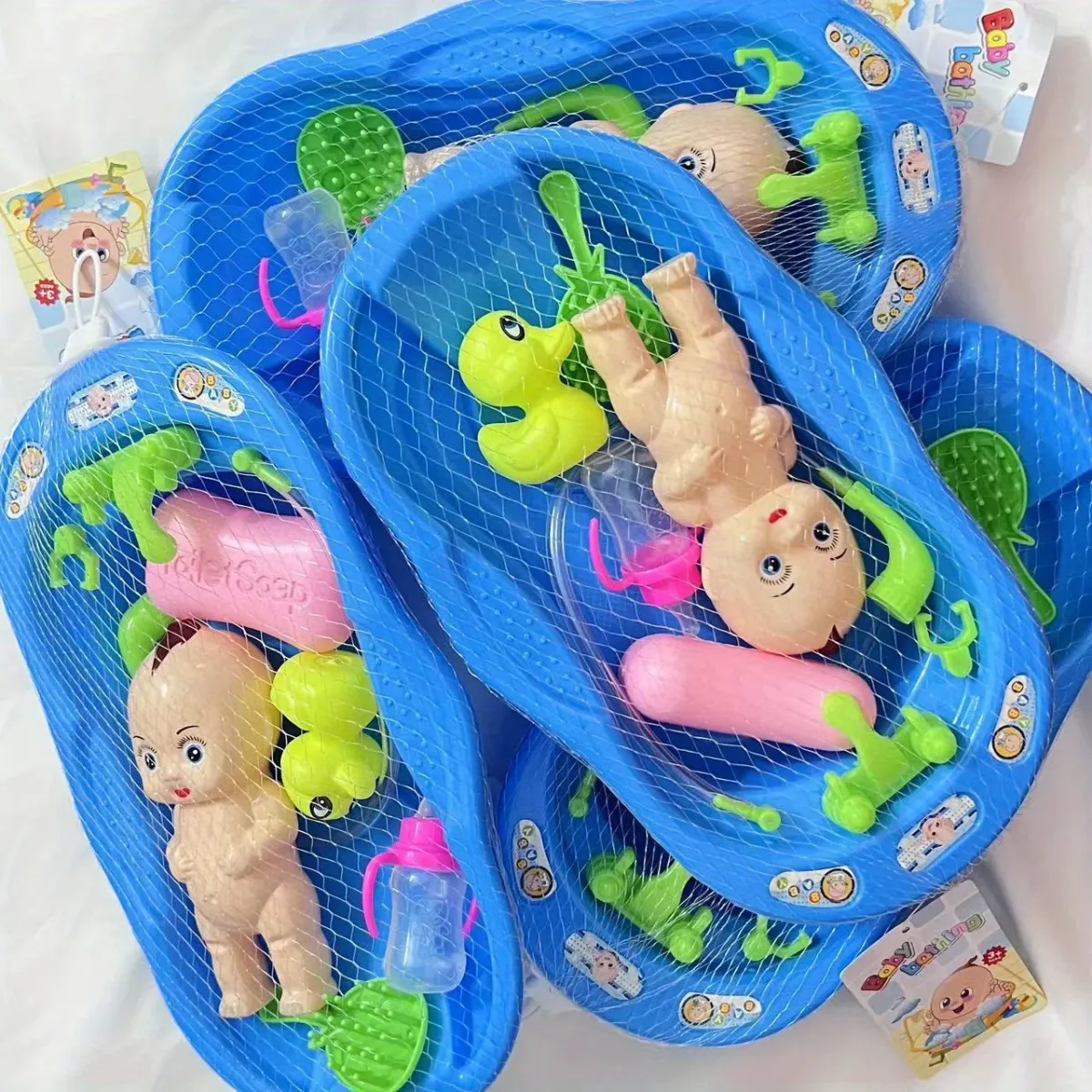 Realistic Baby Doll Bath Toy Set with Bathtub, Shower, Accessories, Soap, Duck, Bottle - Pretend Play for Kids showcase 6