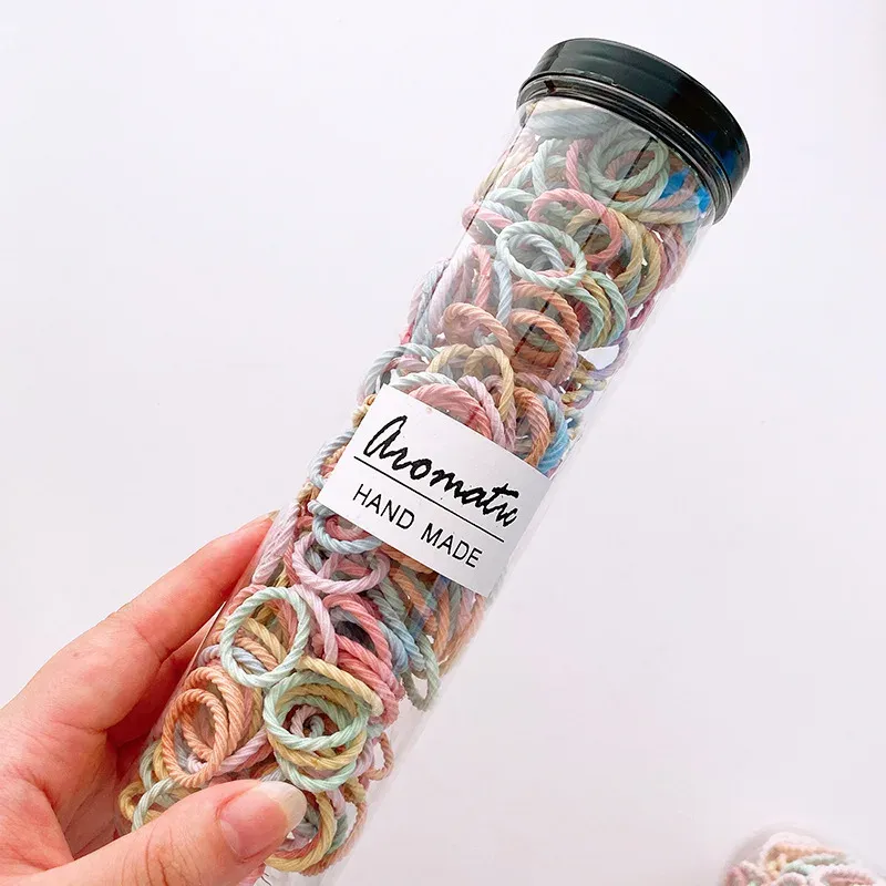 100 Pcs Elastic Hair Bands for Girls & Babies - Durable Hair Ties, Scrunchies, Head Rope for Kids & Toddlers - Essential Hair Accessories for Everyday & Special Occasions thumbnail 2