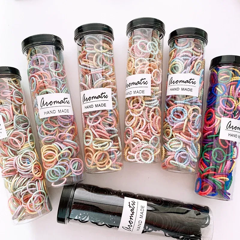 100 Pcs Elastic Hair Bands for Girls & Babies - Durable Hair Ties, Scrunchies, Head Rope for Kids & Toddlers - Essential Hair Accessories for Everyday & Special Occasions thumbnail 1
