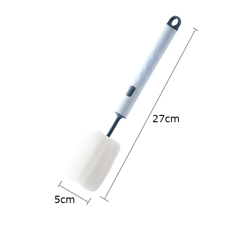 360° Rotating Bottle Brush Set for Baby Pacifiers, Nipples, and Cups - Soft Head, Food Grade Material, Handheld Cleaning Tool for Easy Sterilization thumbnail 6