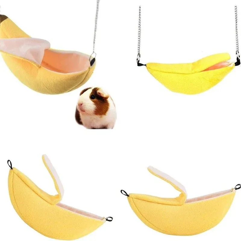 Cozy Banana Hammock Bed for Small Pets - Warm, Soft Cage Nest for Hamsters, Sugar Gliders, Mice, and Small Birds - Comfortable Pet Accessory showcase 3