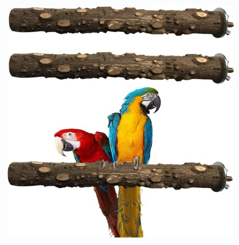 Durable Bird Perch Stand with Grinding Surface - Wooden Emery Claw & Beak Care Toy for Parrots & Cages - 10/15/20cm Sizes Available showcase 4