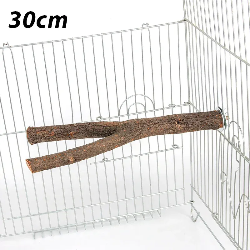 Natural Wood Bird Perch Stand Branch for Cages - 15/20/30cm, Assorted Shapes, Pet Bird Accessories for Parrots, Cockatiels, Finches showcase 5