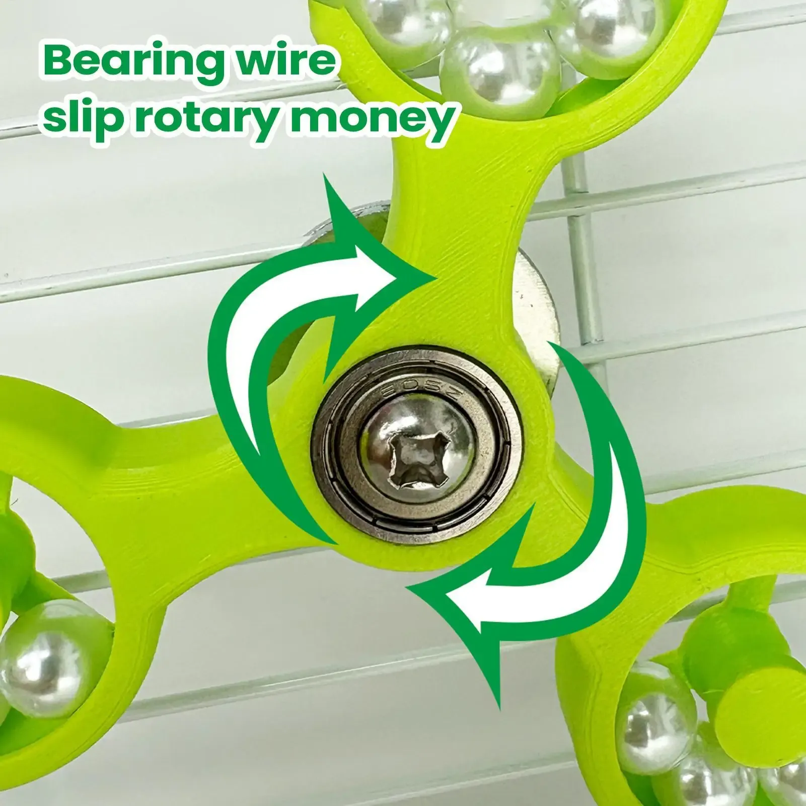 Interactive Bird Spinner Wheel Toy for Parrots - Durable ABS & Iron Cage Accessory for Cockatiel, Conure, Parakeet, Budgie Mental Enrichment & Play thumbnail 2