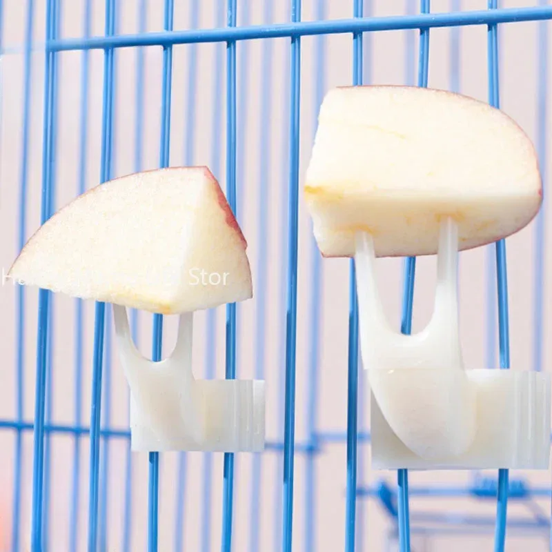Bird Parrot Fruit Fork Feeder Pet Supplies Plastic Food Rack for Cage Accessories - Ideal for Feeding Fruits and Snacks to Your Pet Bird thumbnail 1