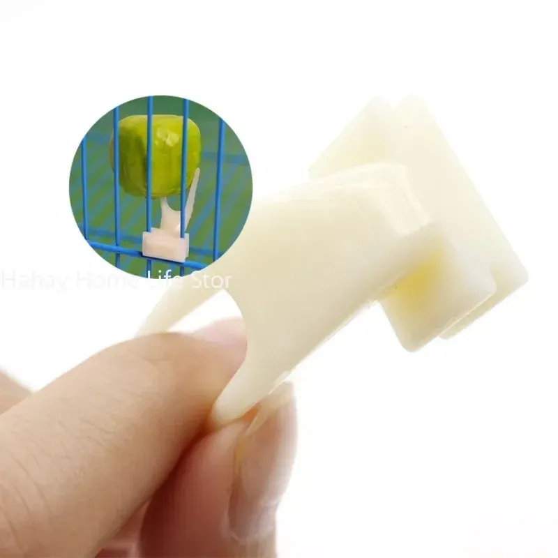 Bird Parrot Fruit Fork Feeder Pet Supplies Plastic Food Rack for Cage Accessories - Ideal for Feeding Fruits and Snacks to Your Pet Bird thumbnail 5