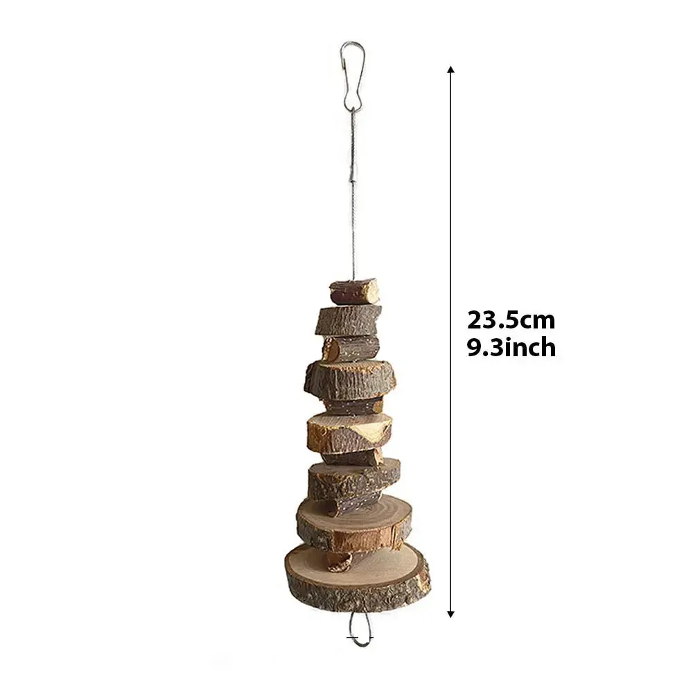Natural Chew Toys for Small Pets: Rabbit, Hamster, Parrot - Apple Branch, Straw Rope, Corn Rattan Ball - Bird Cage Hanging Accessories thumbnail 6