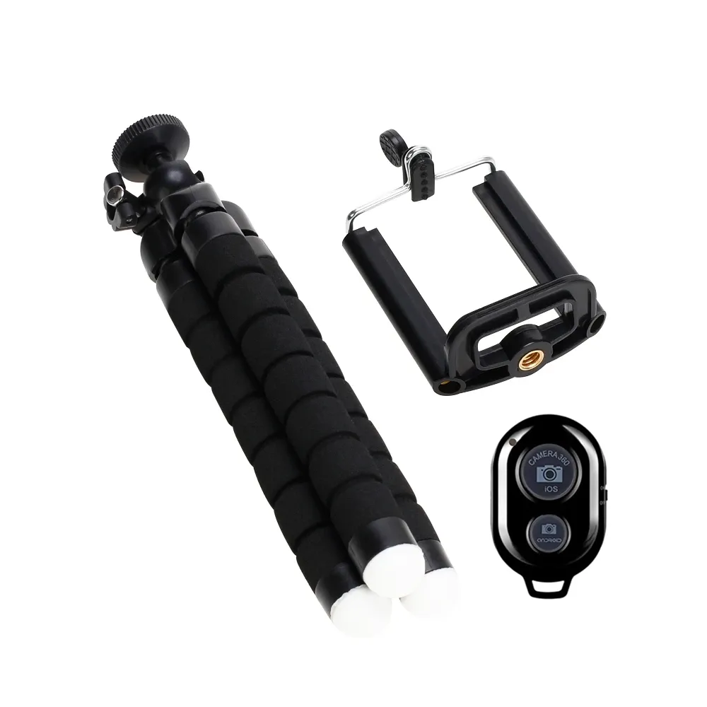 Flexible Mini Octopus Tripod for Smartphones & Cameras - Portable, Lightweight Stand with Universal Mount & Remote Option for Stable Photos & Videos thumbnail 6