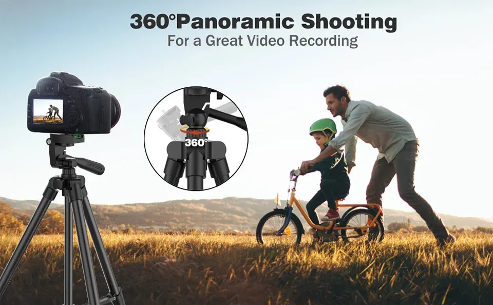 102cm Universal Phone Tripod Stand with Bluetooth Remote - Professional Video Recording & Photography Holder for Smartphones and Cameras showcase 7