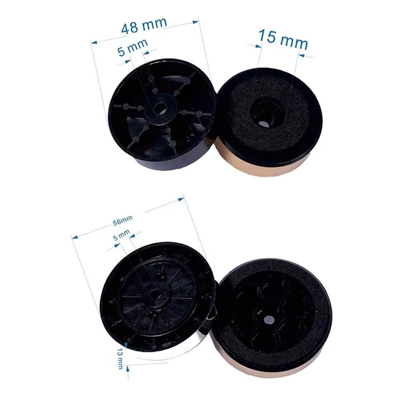 4pcs HIFI Audio Speaker Amplifier Anti-Shock Feet Pads with Sponge Isolation Stand - Gold/Silver/Black, Various Sizes for DIY Audio Equipment thumbnail 6