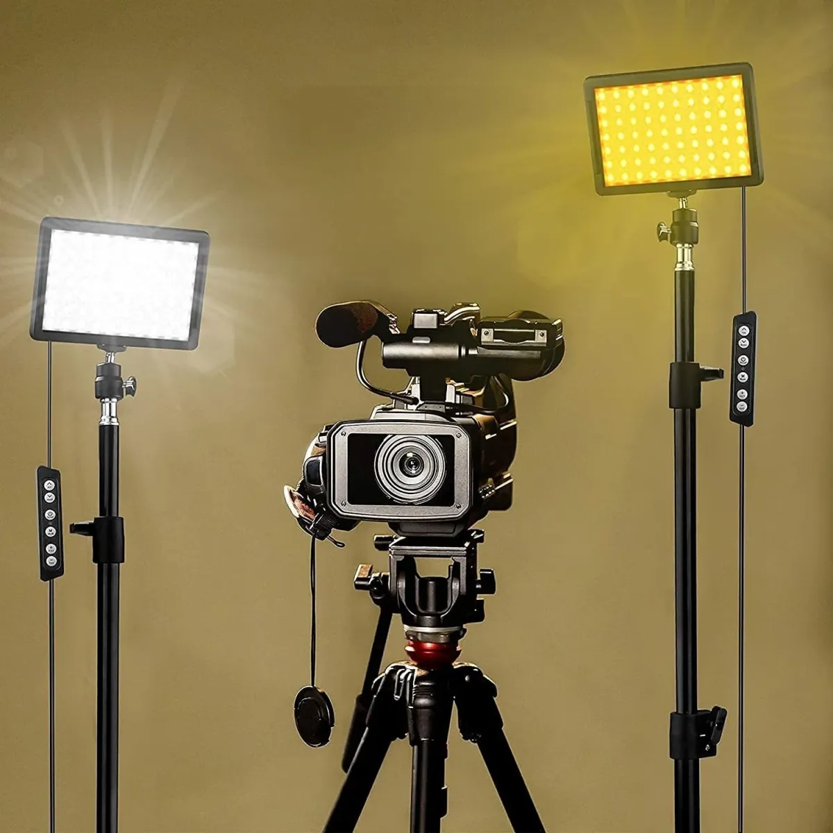 Portable LED Video Light Kit with Tripod Stand & RGB Filters - 70 LEDs, 5600K, USB Powered, Adjustable Height for Studio Filming, YouTube, Photography, and Product Display showcase 8