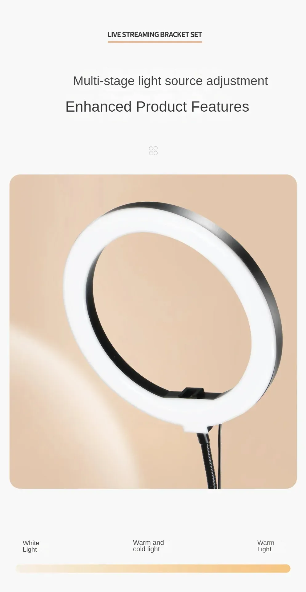 Professional Live Stand for Mobile Phones with Overhead Lighting, Fixed Shooting Camera Mount, Video Recording Selfie Stick for Content Creators showcase 6
