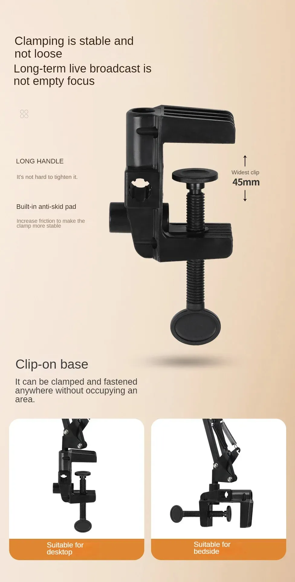 Professional Live Stand for Mobile Phones with Overhead Lighting, Fixed Shooting Camera Mount, Video Recording Selfie Stick for Content Creators showcase 4