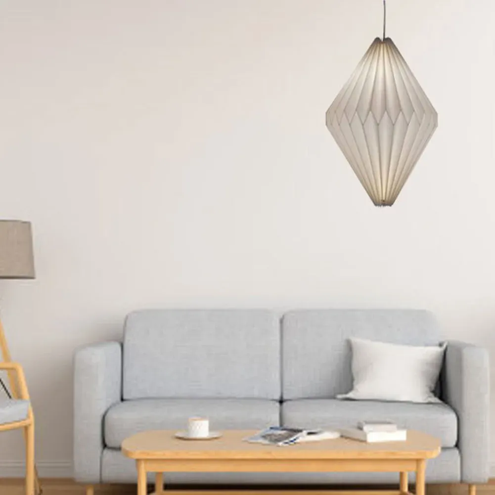 Nordic Style Origami Paper Lantern Pendant Light Shade, Creative Folding Decorative Cover for Living Room, Bedroom, Dining Area, Hotel - Elegant Scandinavian Design showcase 11