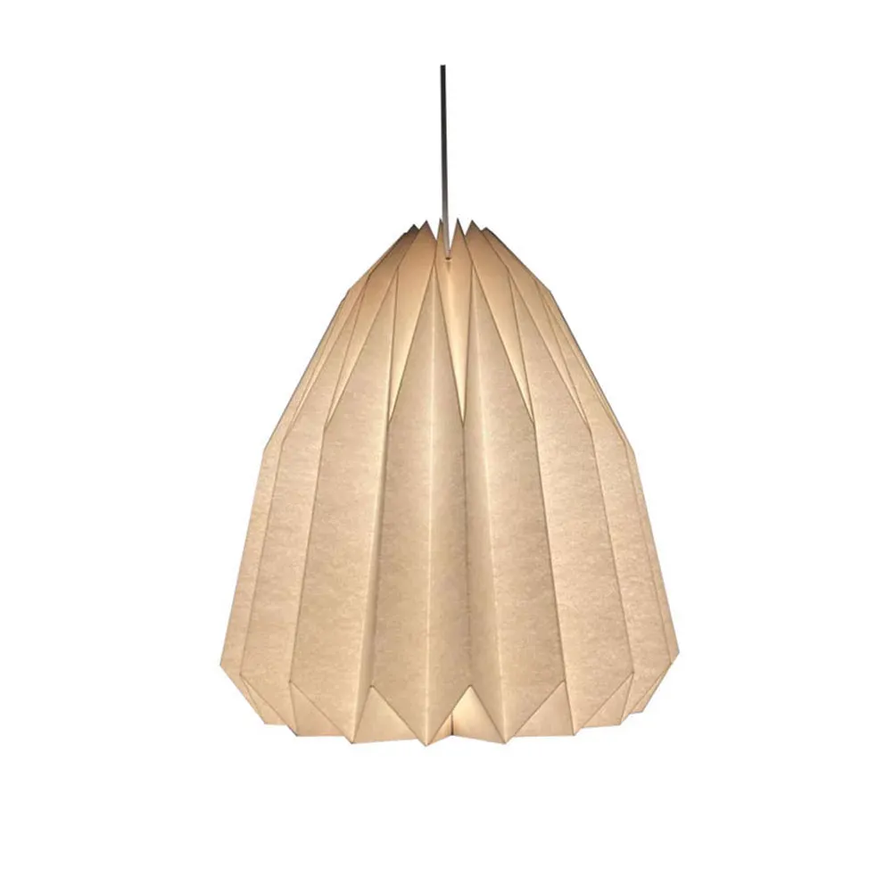 Nordic Style Origami Paper Lantern Pendant Light Shade, Creative Folding Decorative Cover for Living Room, Bedroom, Dining Area, Hotel - Elegant Scandinavian Design showcase 10