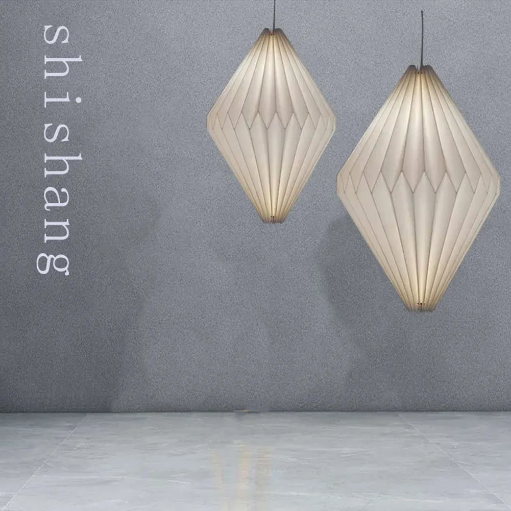 Nordic Style Origami Paper Lantern Pendant Light Shade, Creative Folding Decorative Cover for Living Room, Bedroom, Dining Area, Hotel - Elegant Scandinavian Design showcase 4