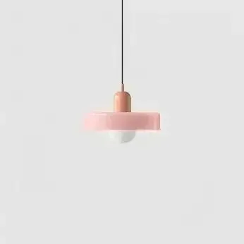 Nordic Retro Glass Pendant Light Fixture, E27 LED Chandelier for Living Room, Dining Room, Bedroom, Kitchen - D25cm, Adjustable 1.5M Wire, 5-10㎡ Area showcase 6